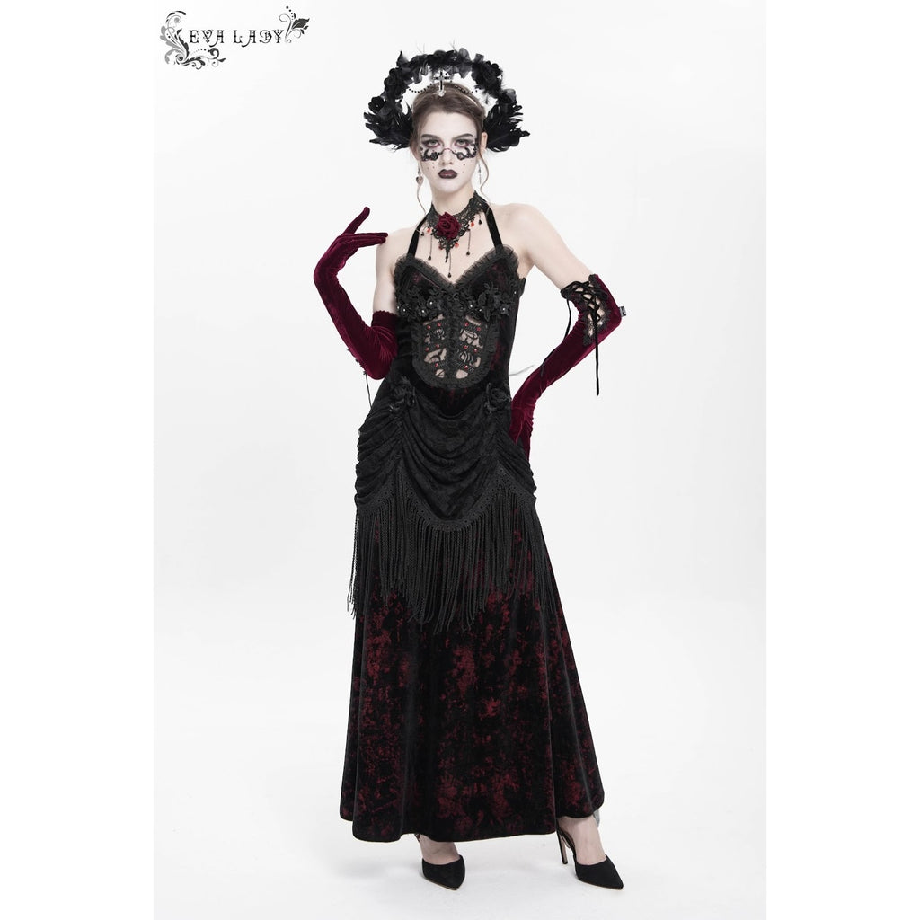 Devil Fashion Gothic Victorian Vampire Vkei Murderous Intents Velvet Dress