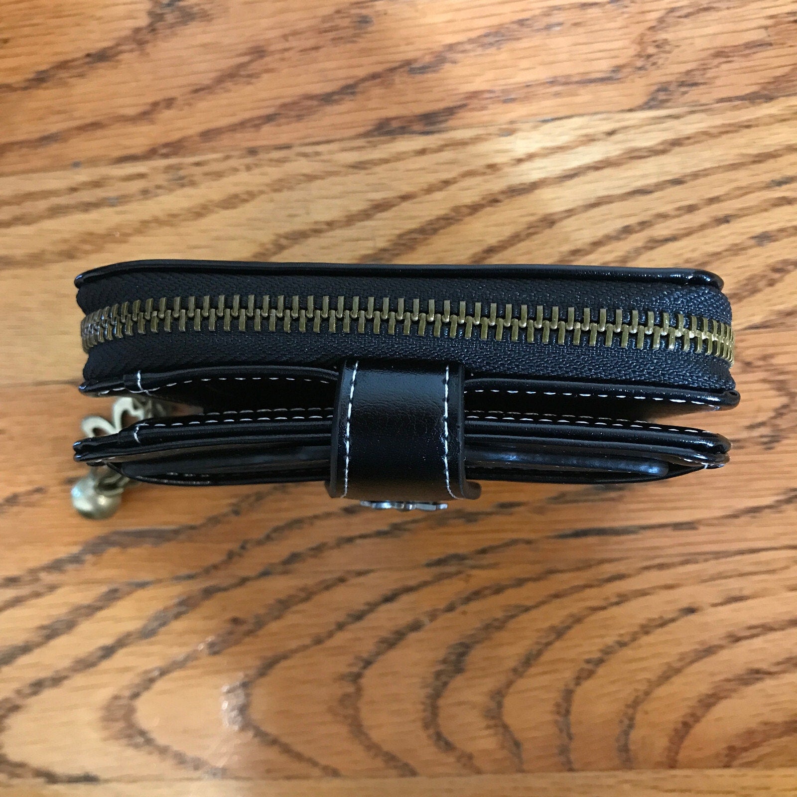 Goth Punk Lolita Visual Kei Steampunk Victorian Cross Zip Up Card Holder Wallet