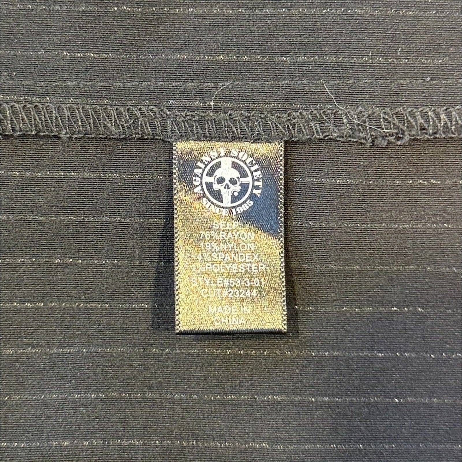 Vintage Lip Service Gangsta Pranksta Goth Punk Lock Bondage Strap Skirt M