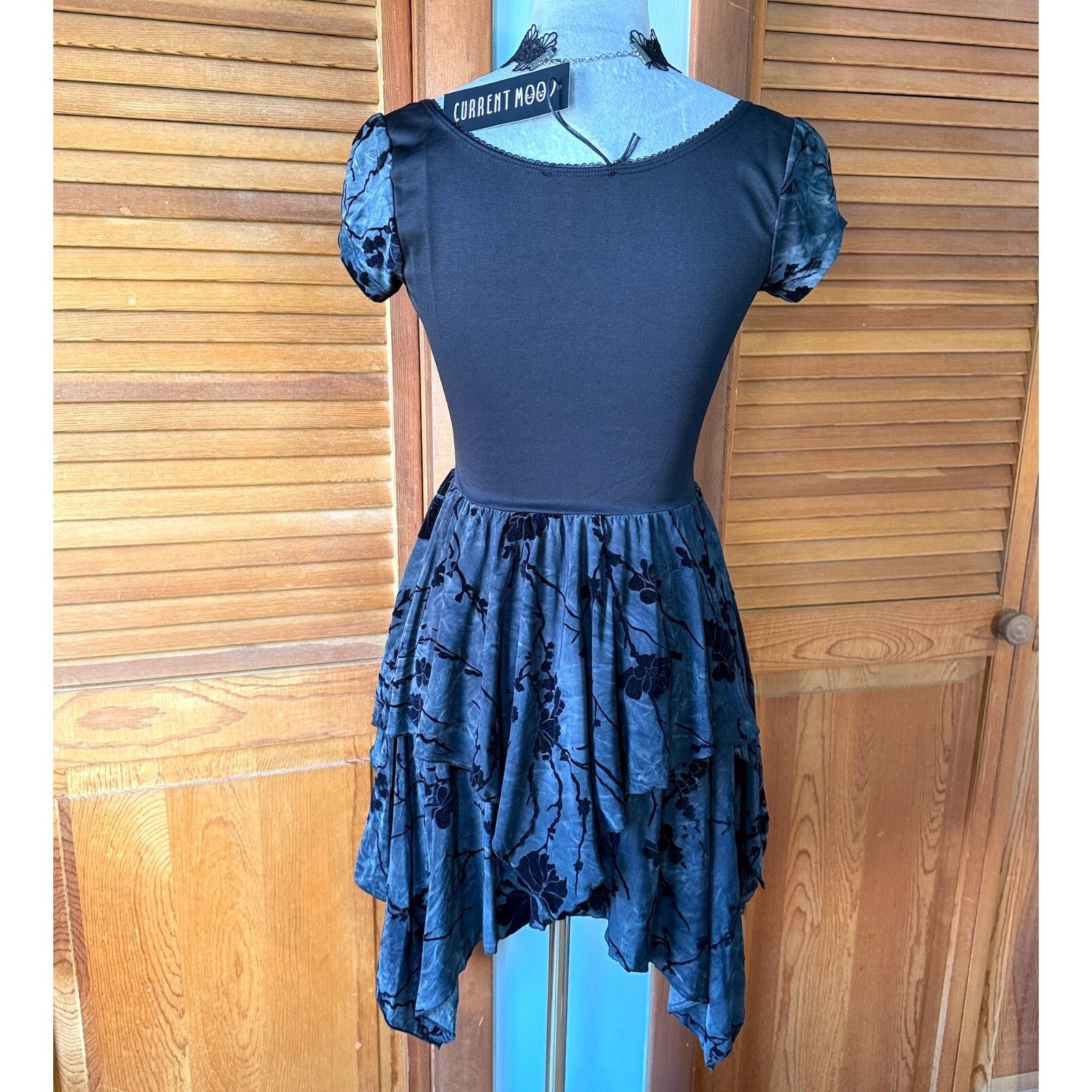 Dolls Kill Garden Goth Beautiful Disaster Garter Pixie Fairycore Dolly Dress