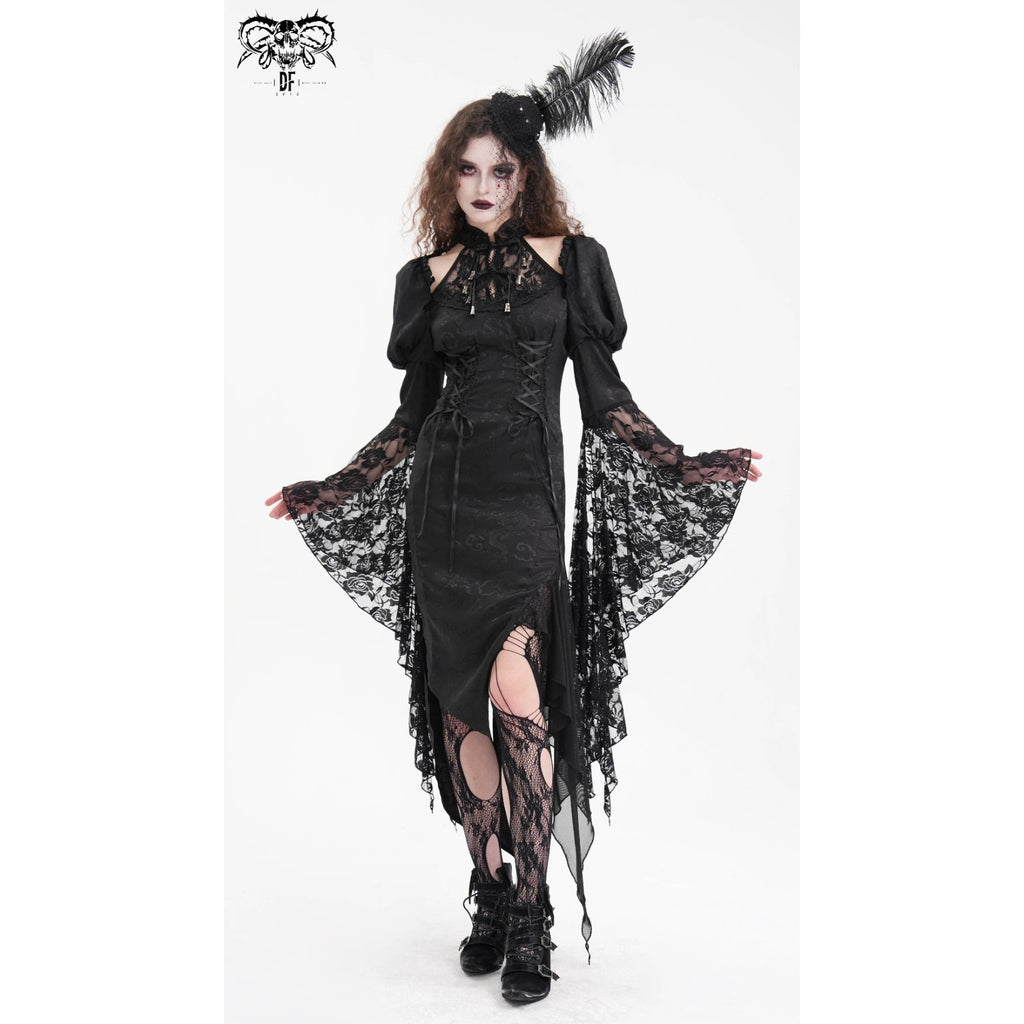 Devil Fashion Gothic Victorian Vkei Witchcore Dragon Mistress Pixie Hem Dress