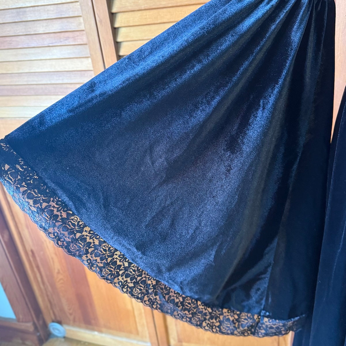 Gothic Victorian Black Out Velvet Morticia Belle Sleeve Rose Y2K Dress