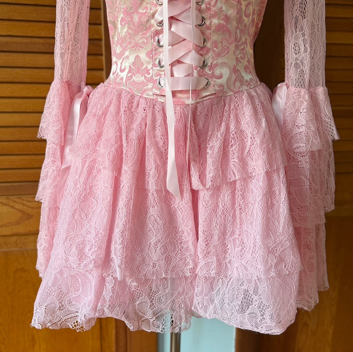 Dolls Kill Pastel Goth Victorian Marie Antoinette They'll Eat Cake Pink Dress