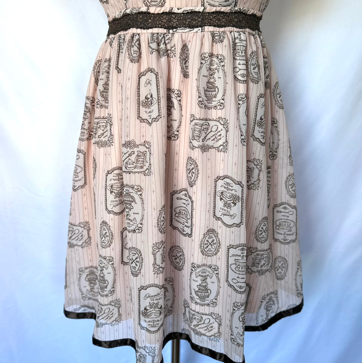 Axes Femme Poetique J-fashion Victorian Chocolat de Paris Pink Dress M