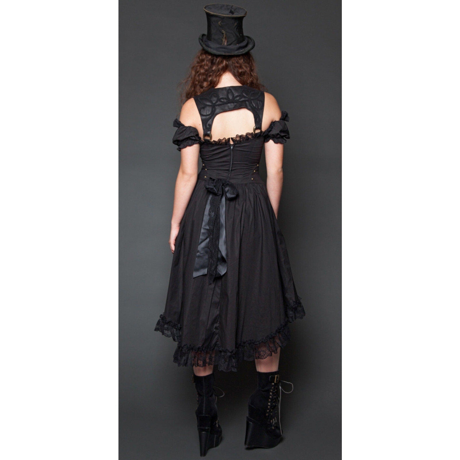 Vintage Lip Service Winchester Steampunk Victorian Gothic Lolita Fairy Dress XS