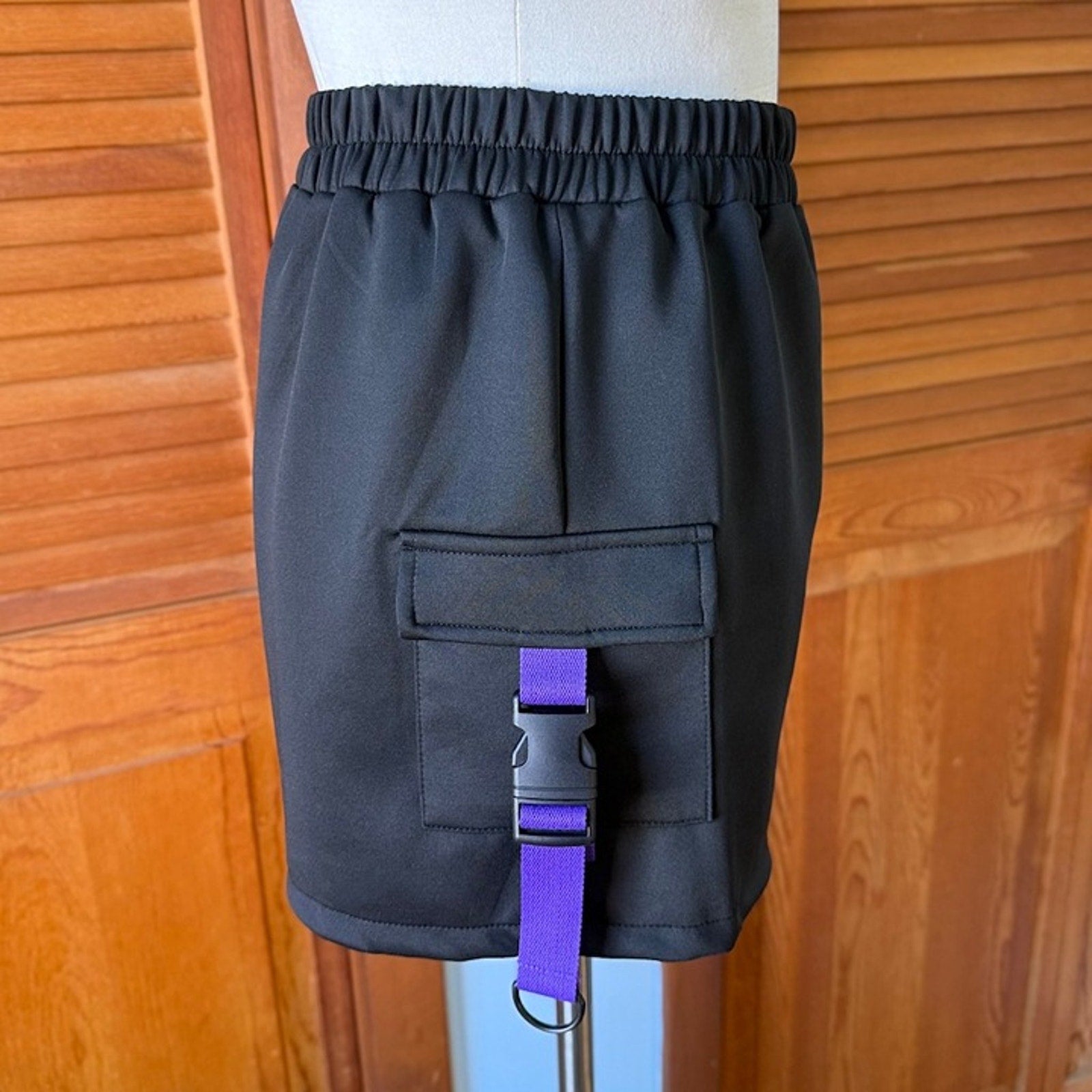 ACDC Rag J-fashion Goth Punk Cyber Black Purple Harajuku Yami Kawaii Shorts