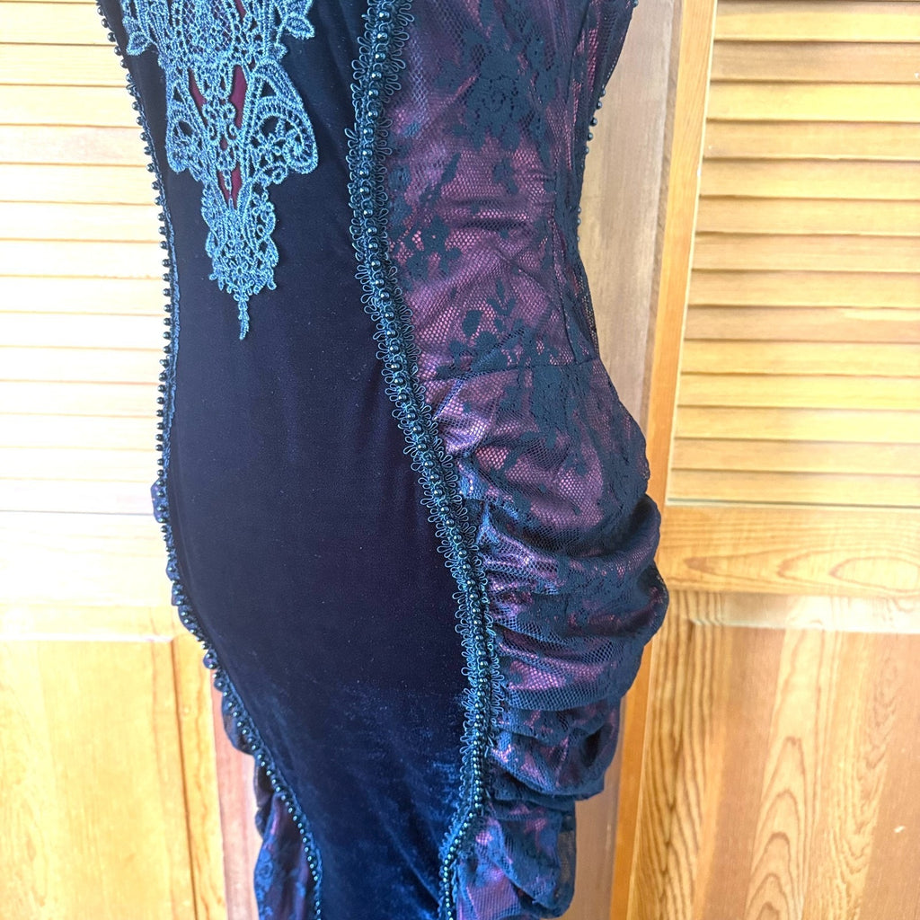 Devil Fashion Gothic Victorian Vampire Bloody Garden of Delight Gown Dress