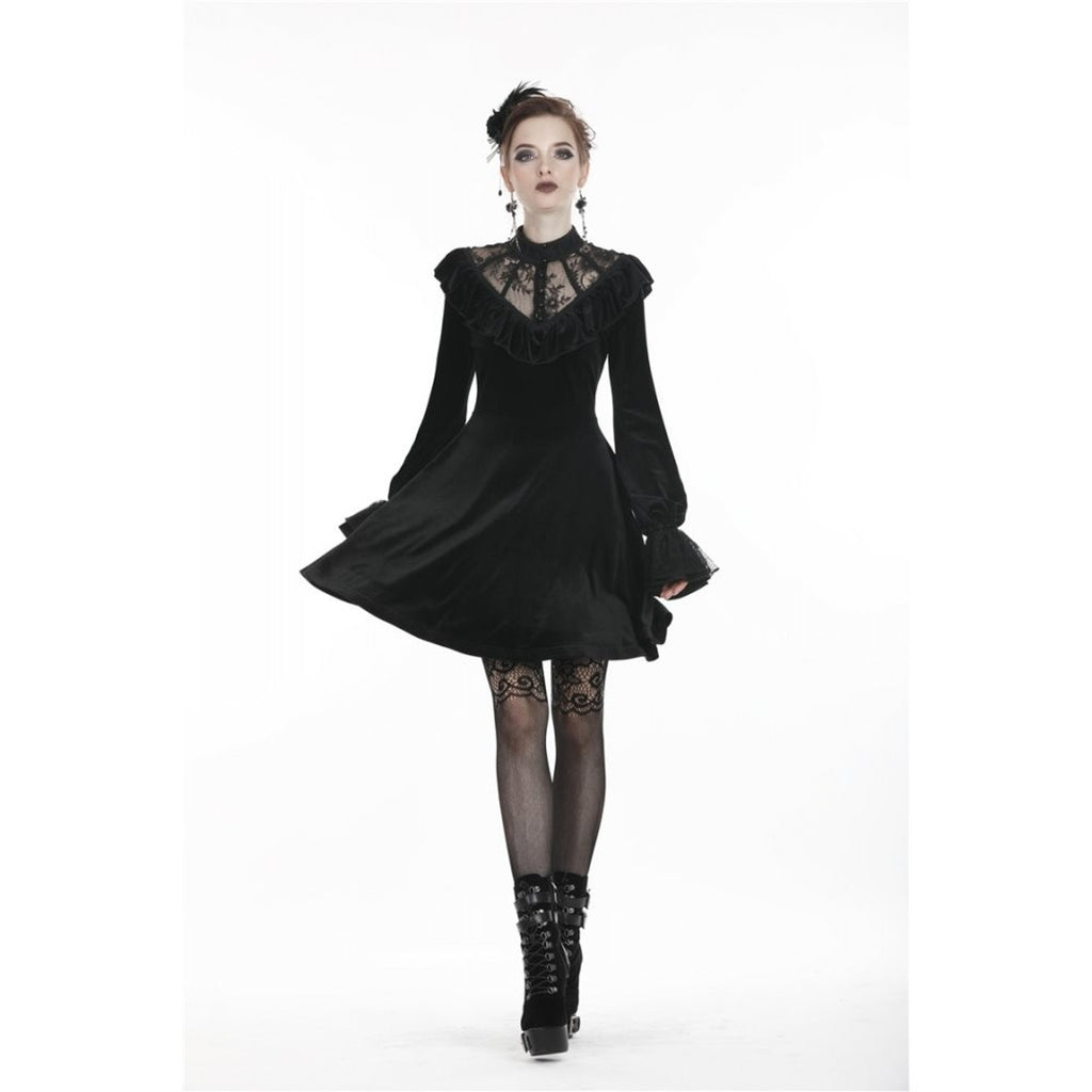 Dark In Love Gothic Lolita Victorian Vampire Black Velvet Yours Truly Dress