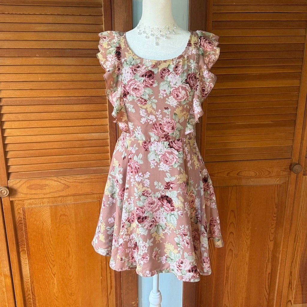 Liz Lisa J-fashion Lolita Gyaru Himekaji Dollcore Dusty Pink Rose Dress XS