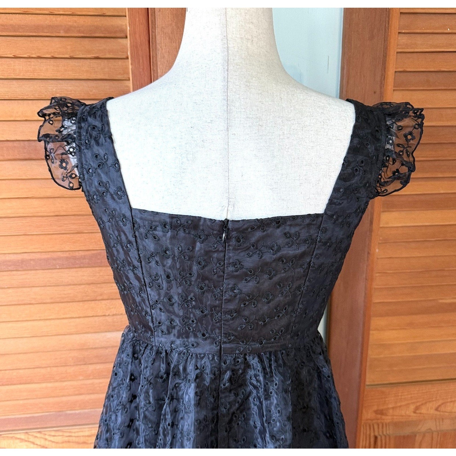 Dolls Kill Gothic Victorian Dark Fairycore Halloween Embroidered Eyelet Dress S