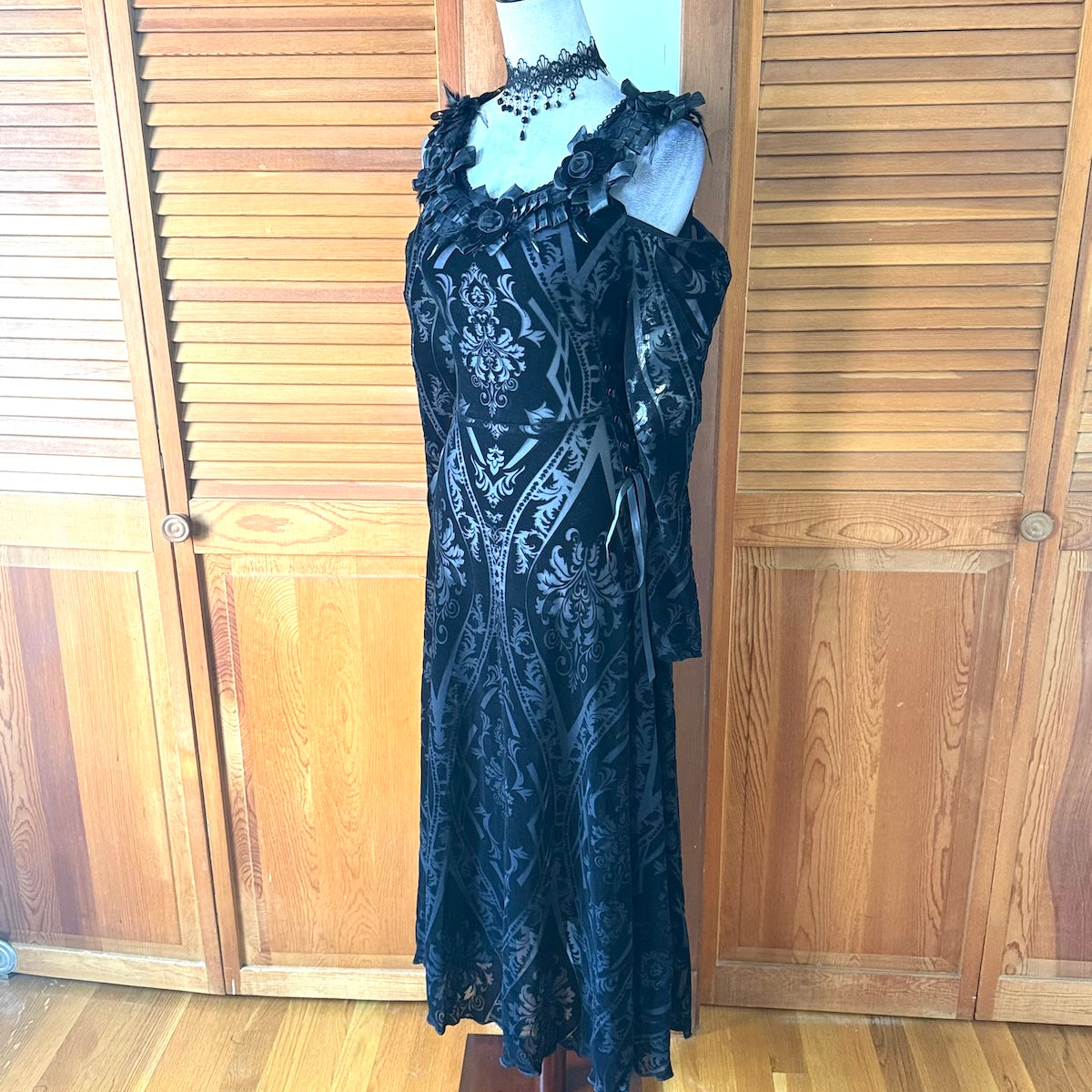 Devil Fashion Etherial Efflorescence Gothic Victorian Dark Fairycore Dress