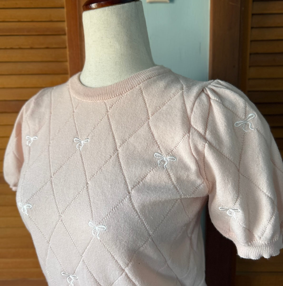 GRL J-Fashion Kawaii Harajuku Pink Bow Cropped Top S