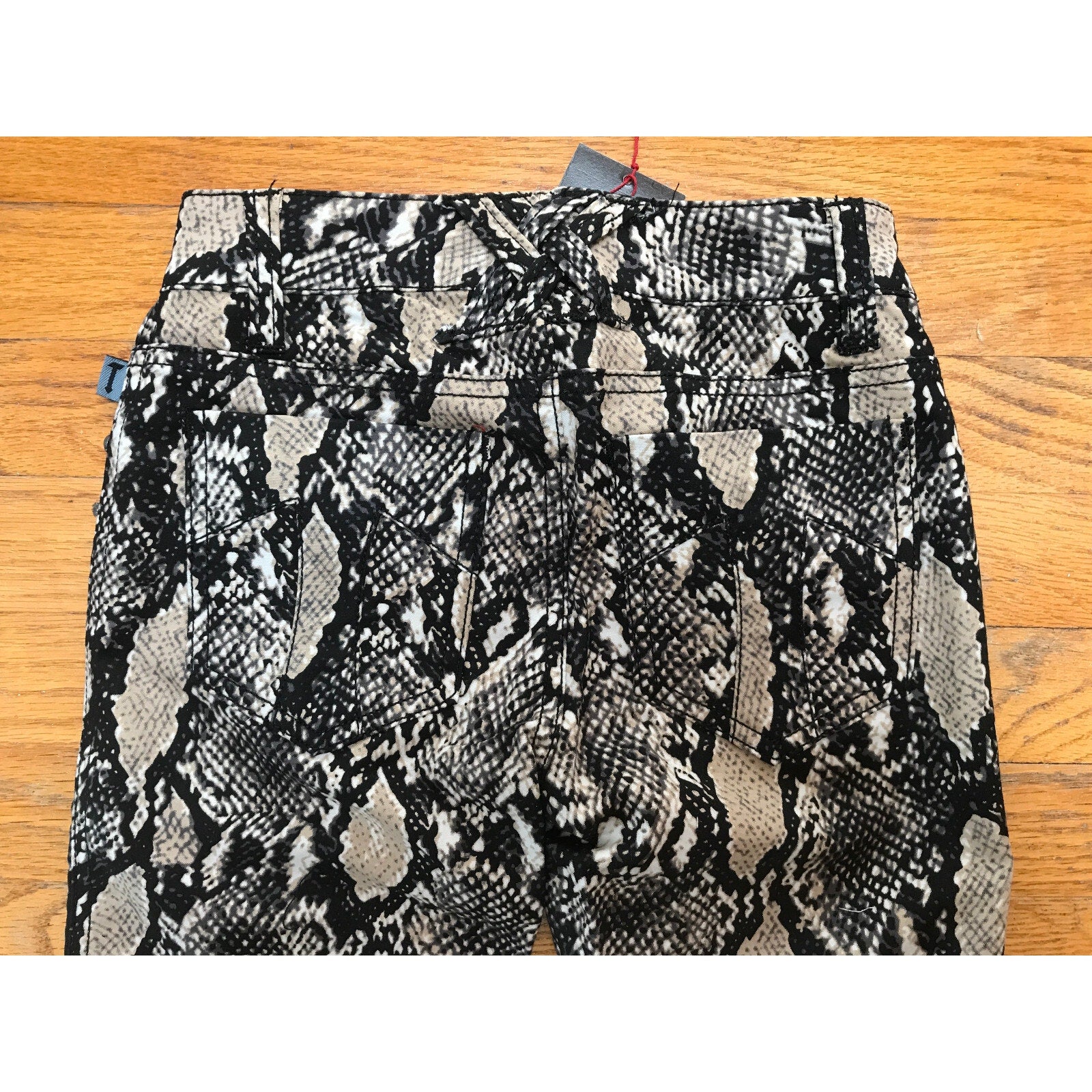 Tripp NYC Snakeskin Animal Print Narrow Leg Punk Goth Pants