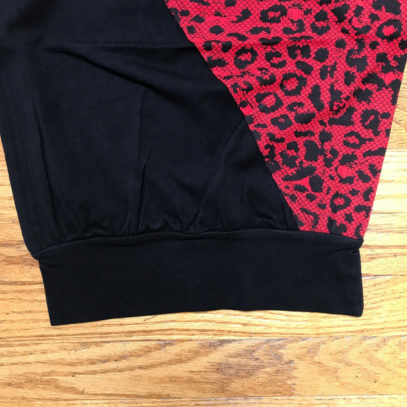Lip Service Vintage Batz & Bones Punk Goth Y2K Zipper Cheetah Print Top XS