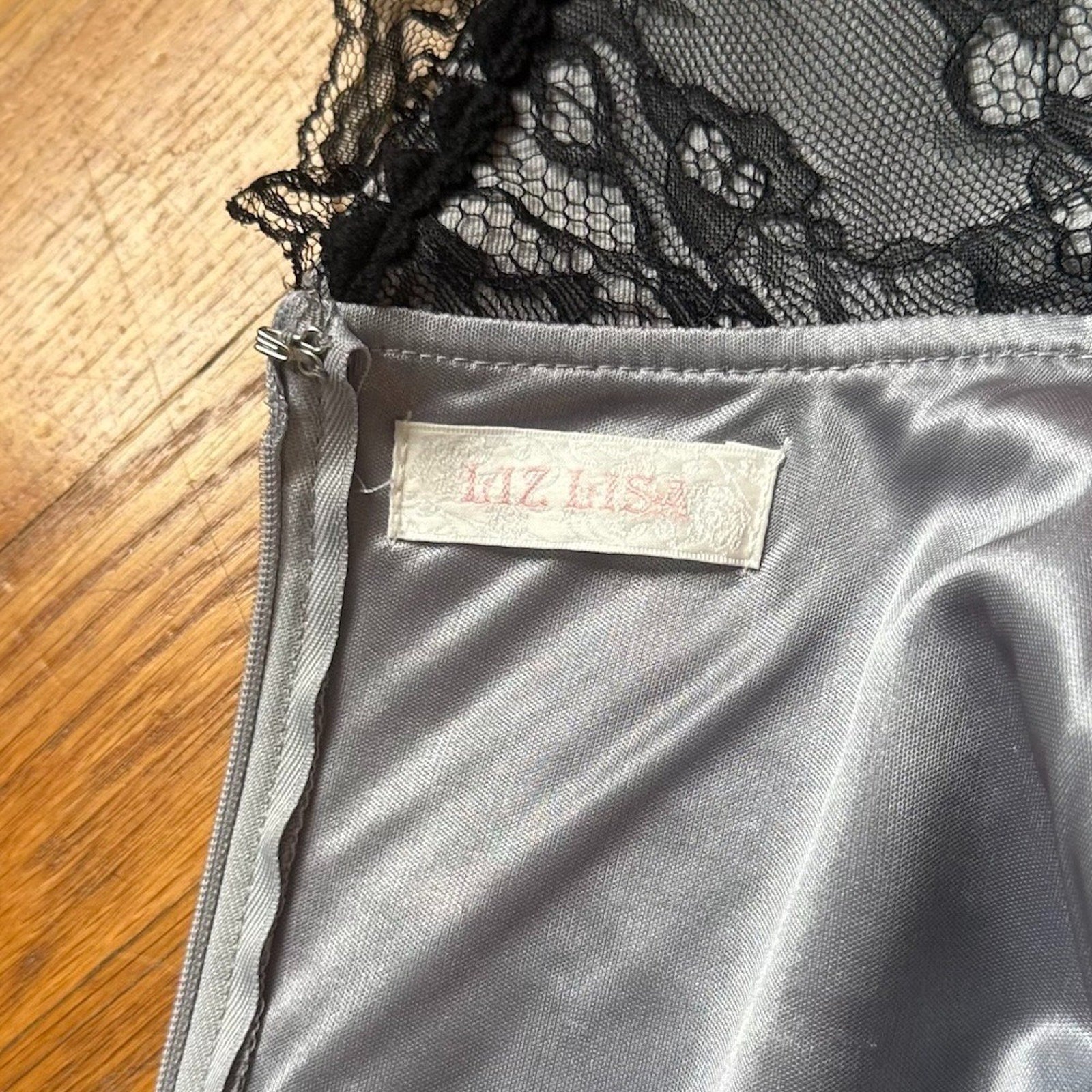 Liz Lisa J-fashion Harajuku Gyaru Jirai Kei Dollcore Gray Black Lace Dress S