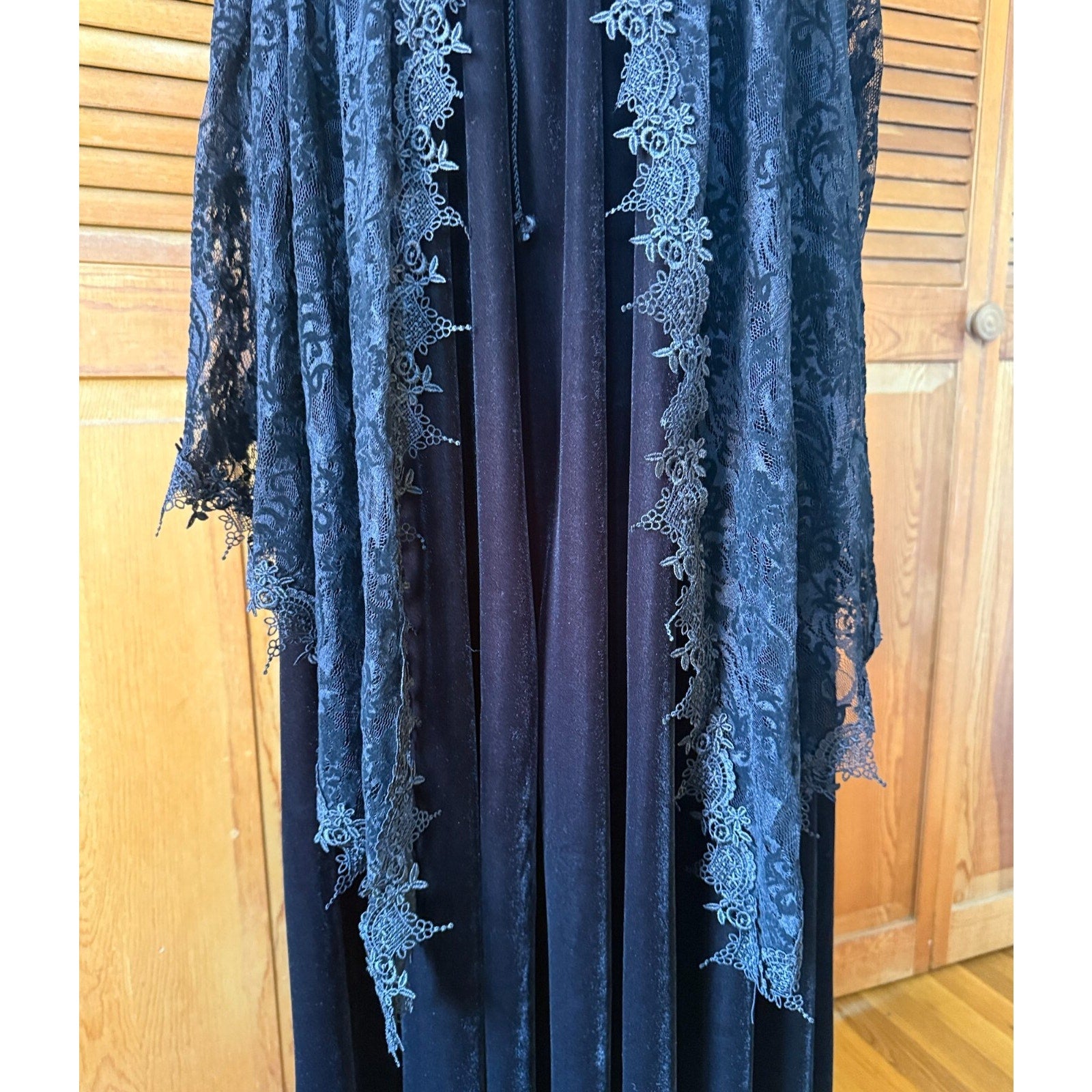 Devil Fashion Gothic Victorian Vkei Black Velvet Flora Queen Long Skirt
