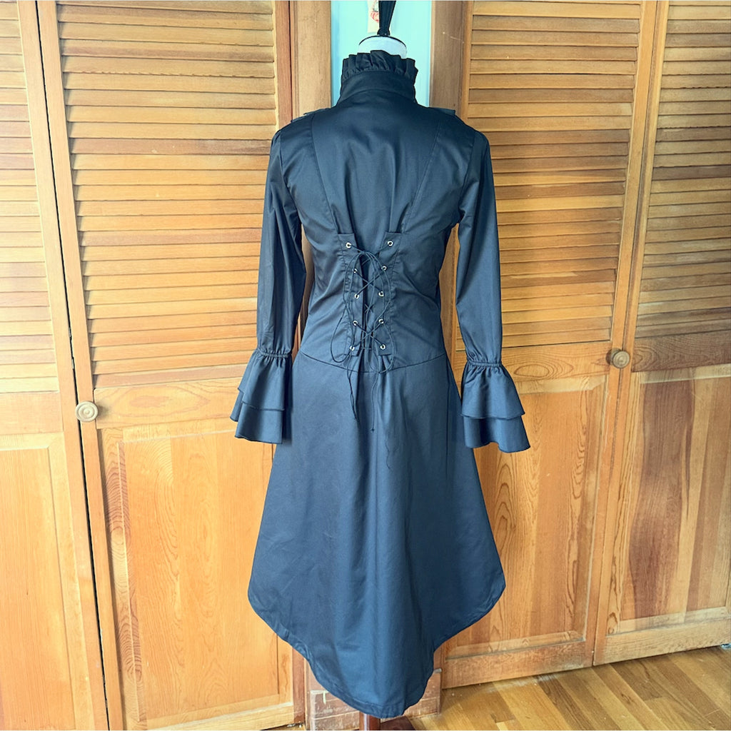 ACDC Rag Gothic Lolita EGL Victorian Vampire Aristocrat Black Jacket Shirt OS