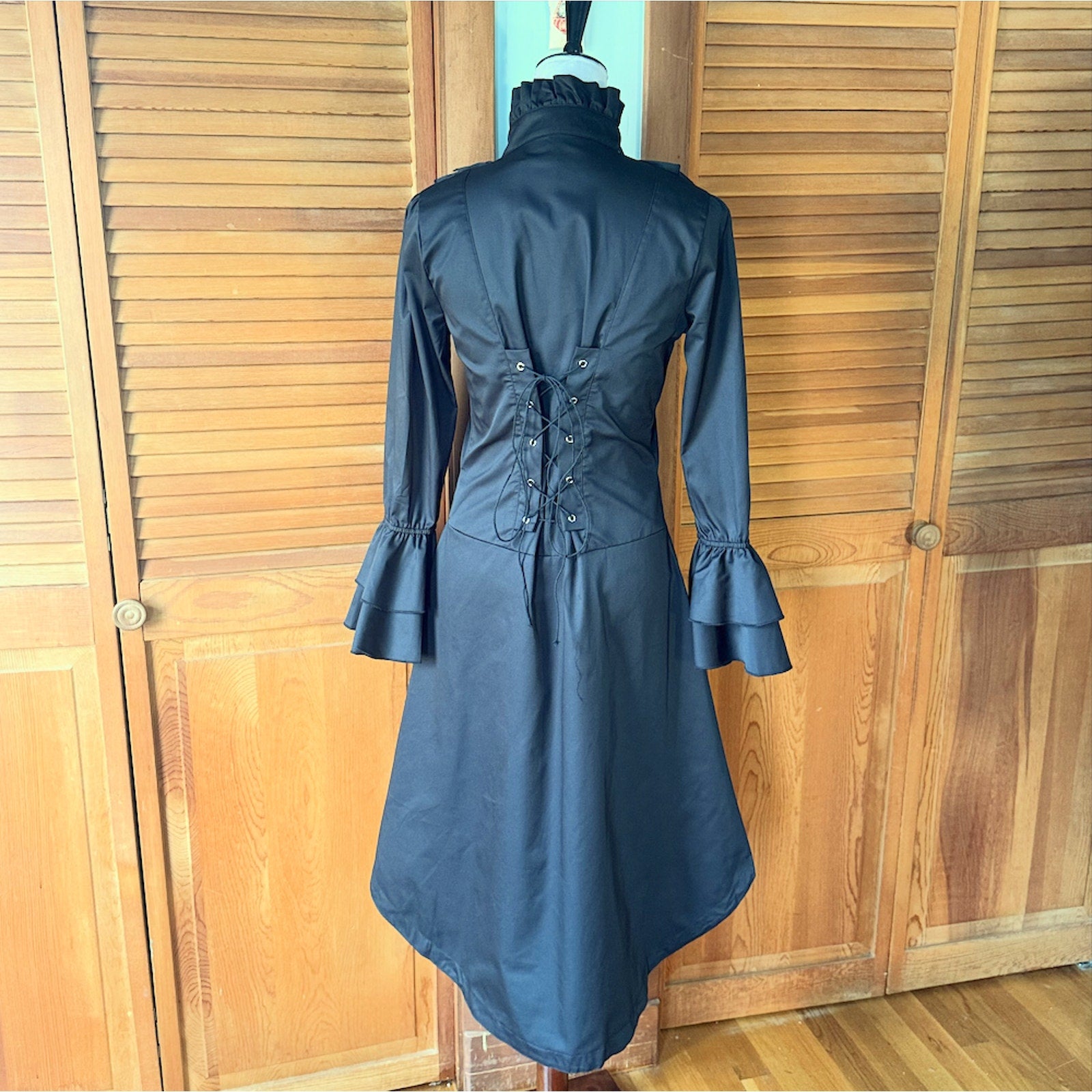 ACDC Rag Gothic Lolita EGL Victorian Vampire Aristocrat Black Jacket Shirt OS