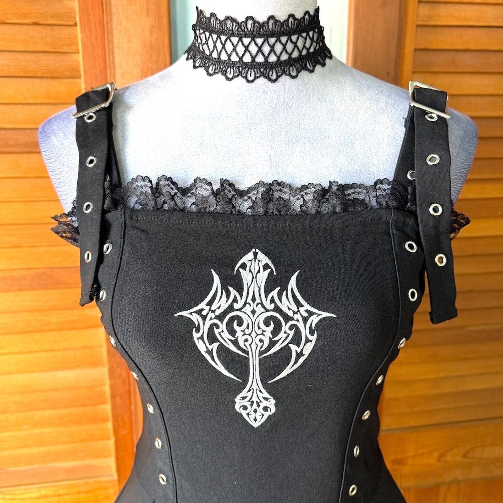 Dolls Kill Goth Punk Steampunk Witchcore Tattoo Unholy Souls Fit & Flare Dress S