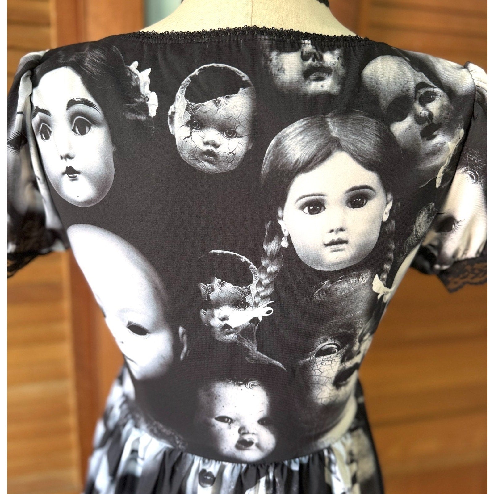 Dolls Kill Goth Punk Lolita EGL Wayward Souls Broken Dolly Mini Dress