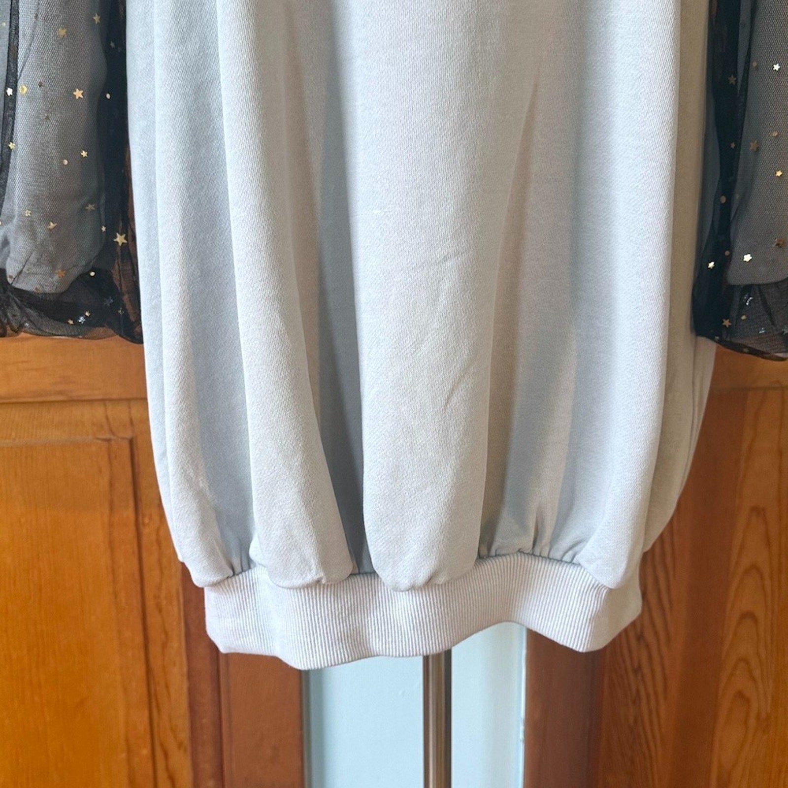 J-fashion Bodyline Gyaru Kawaii Harajuku Gray Unicorn Sweatshirt Dress w/ Bows M