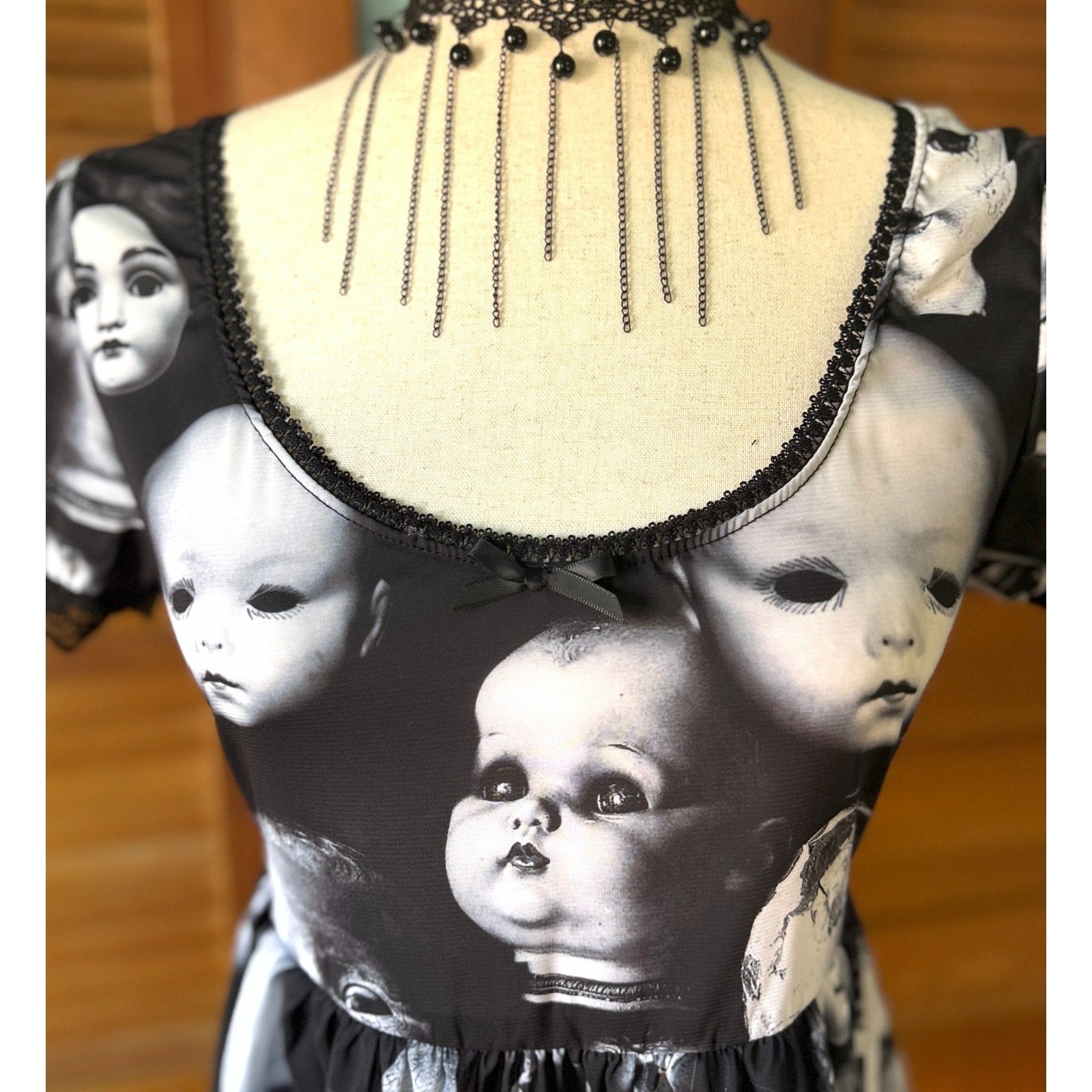 Dolls Kill Goth Punk Lolita EGL Wayward Souls Broken Dolly Mini Dress