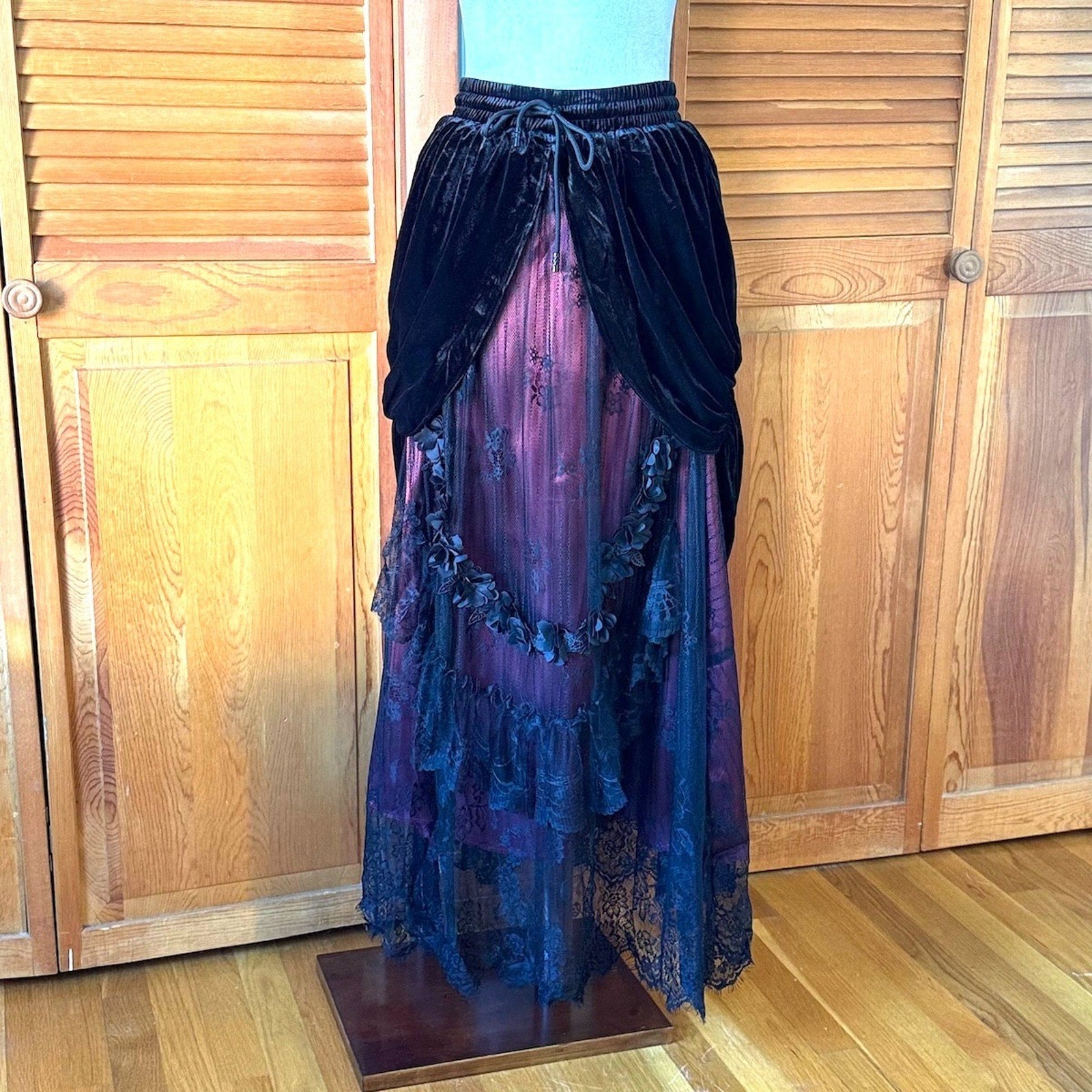 Dark in Love Gothic Victorian Vampire Vkei Dark Fairycore Long Skirt XS-XL