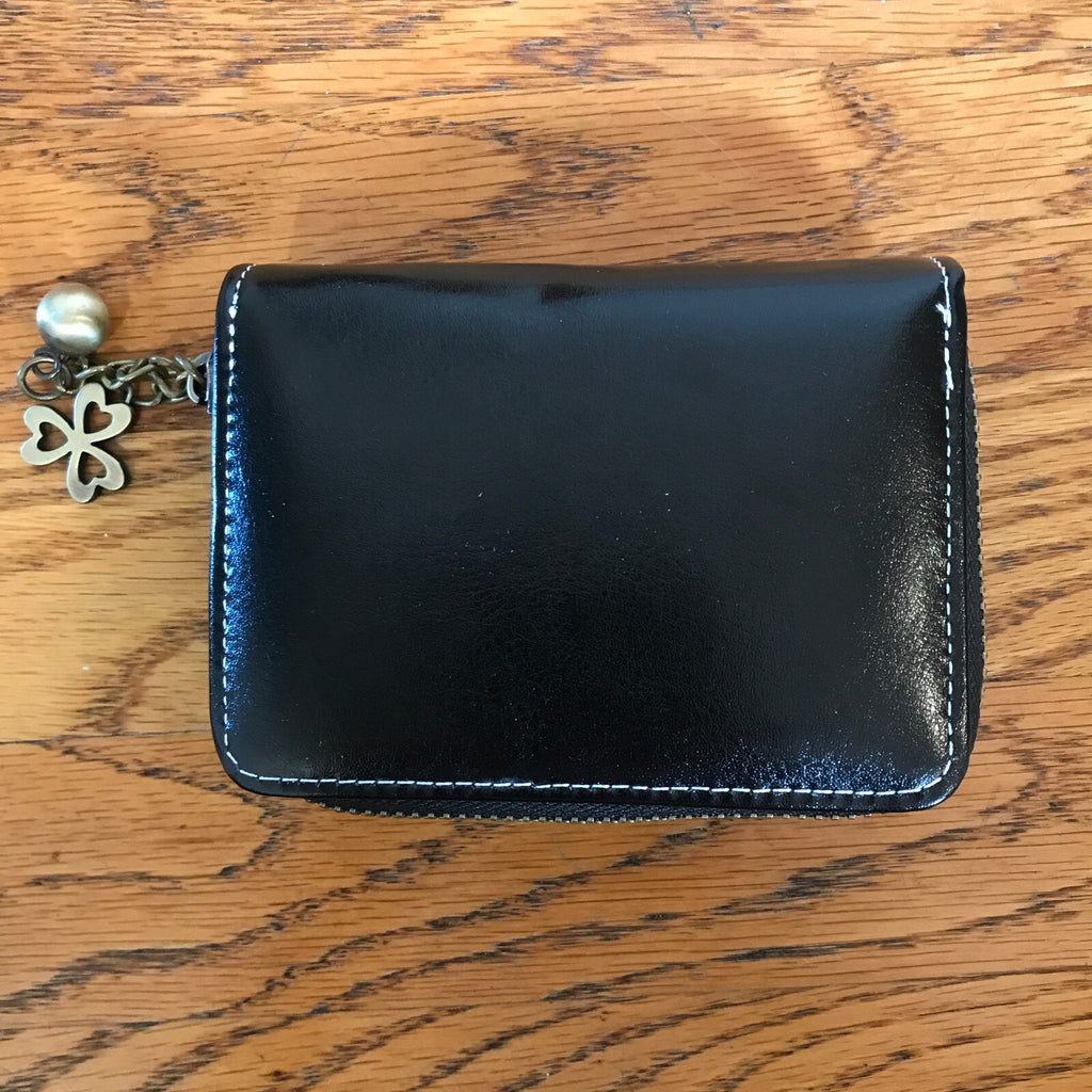 Goth Punk Lolita Visual Kei Steampunk Victorian Cross Zip Up Card Holder Wallet