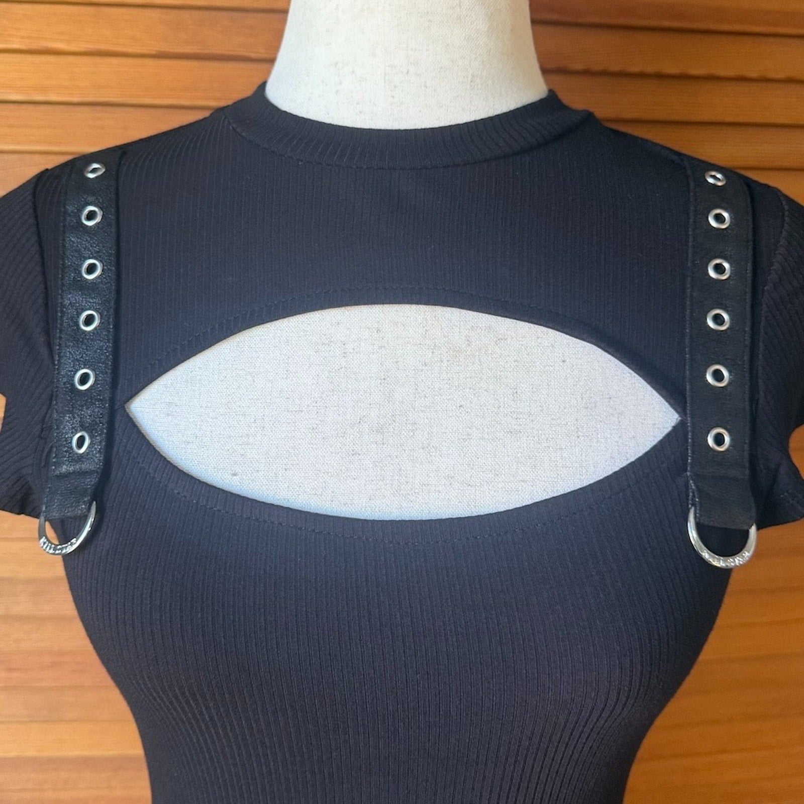 Killstar Goth Punk Emo Dark Fairycore Shoulder Straps Trudy Keyhole Top