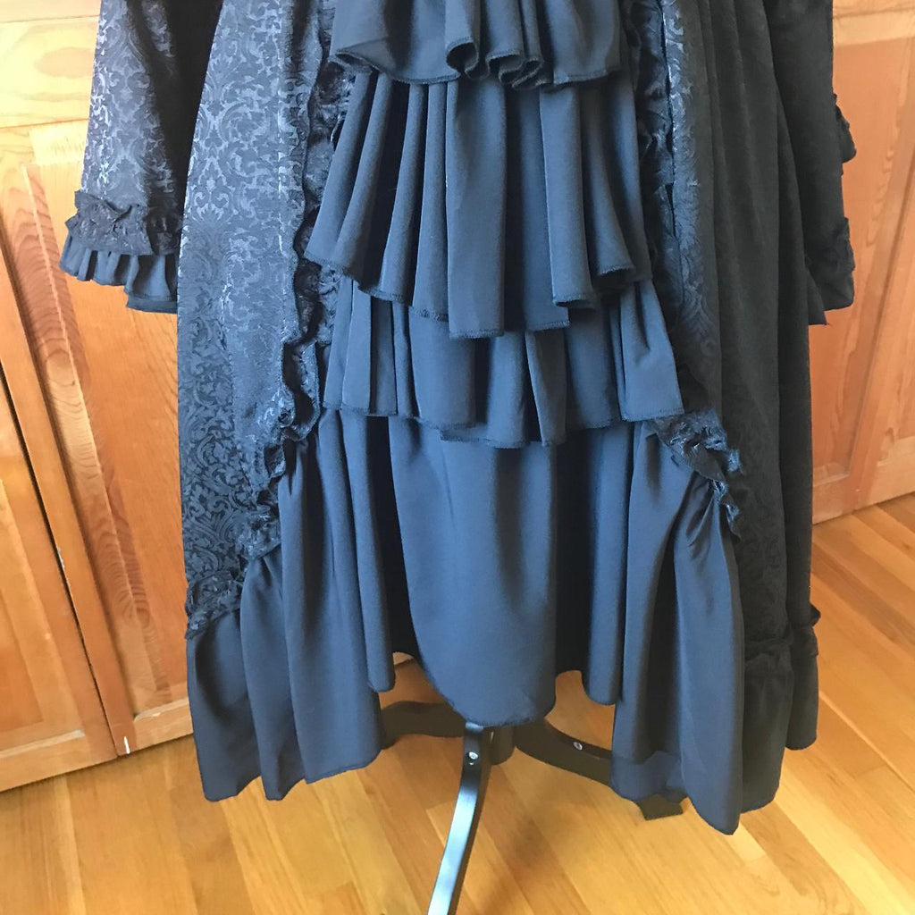 Dark Marie Antoinette Gothic Lolita Victorian Cosplay Gown w/ Bows