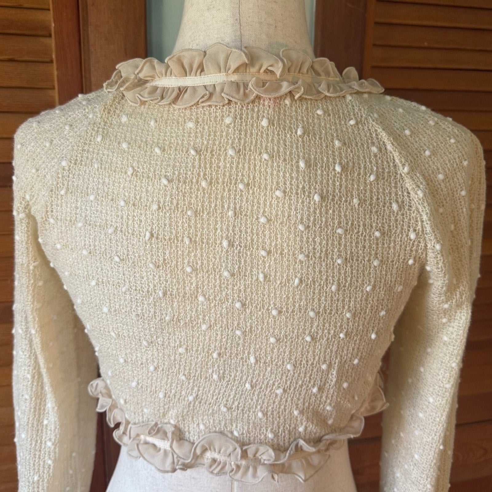 Bodyline J-fashion Lolita EGL Gyaru Himekaji Tea Stain Ruffle Shrug Jacket
