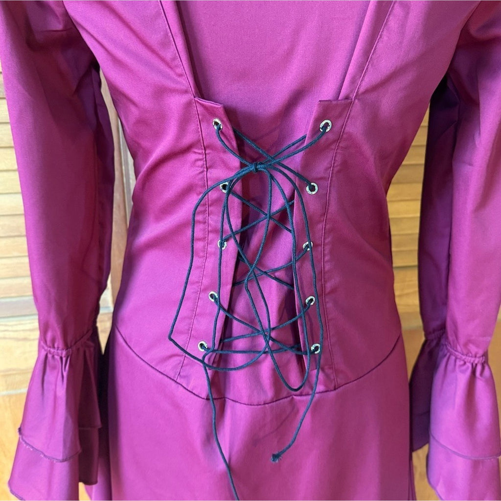 ACDC Rag Gothic Lolita EGL Victorian Vampire Aristocrat Wine Jacket Shirt OS