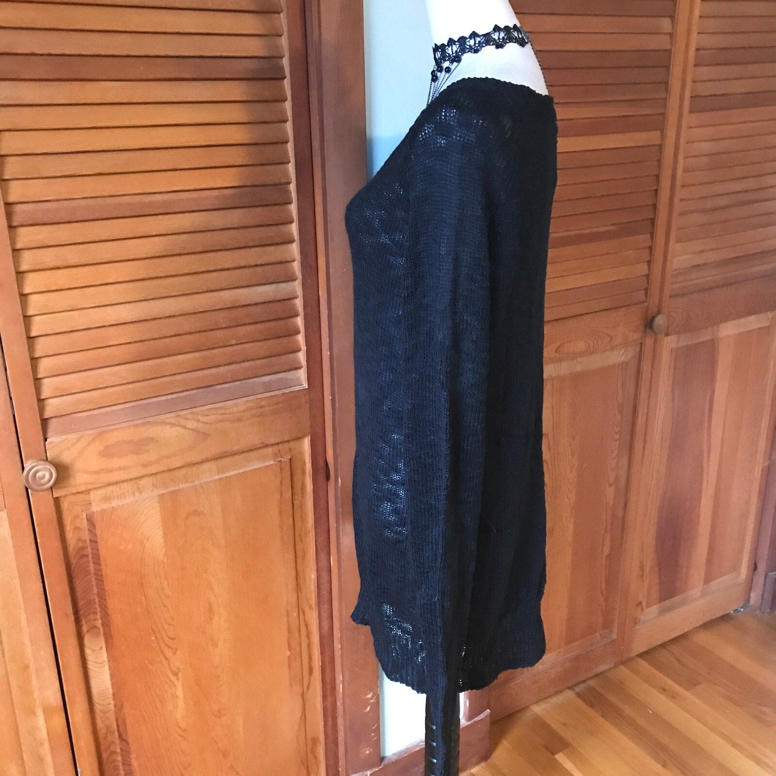 Lip Service Widow Goth Punk Industrial Black Zip Up Front Cardigan Sweater 2XL