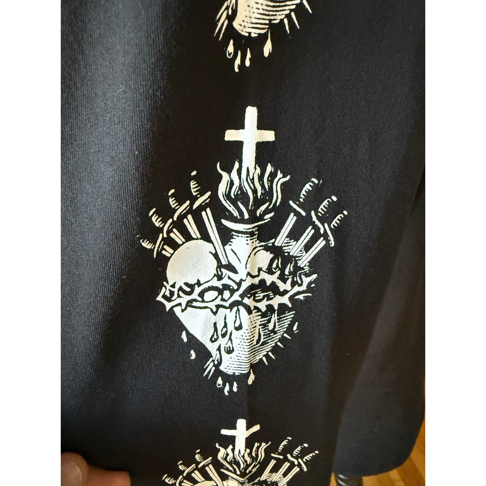 Dolls Kill Gothic Punk Victorian Fallen Angel Unisex Long Sleeve Tee Mini Dress