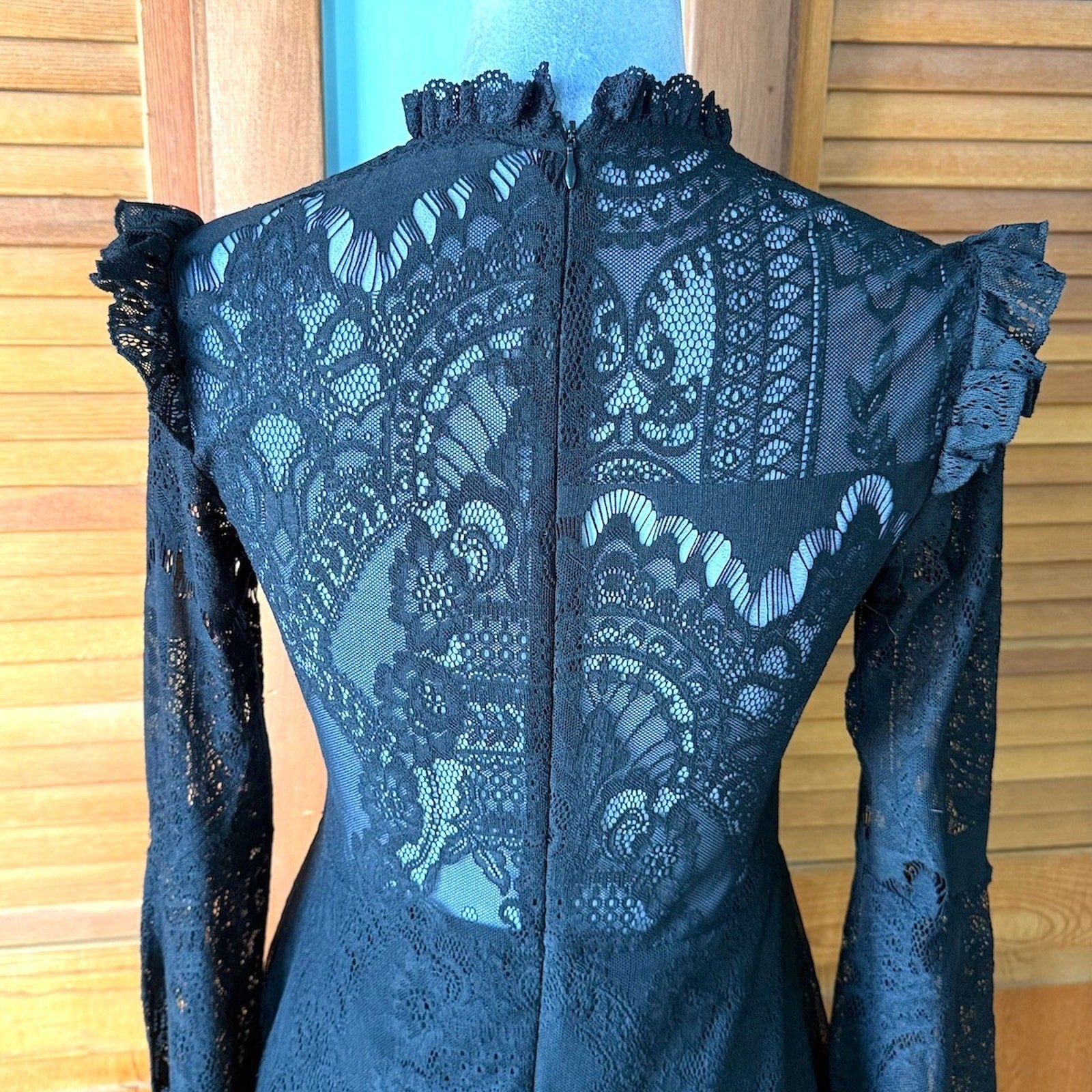 Killstar Rare Gothic Victorian Vampire Vkei Dark Fairycore Black Lace Dress S