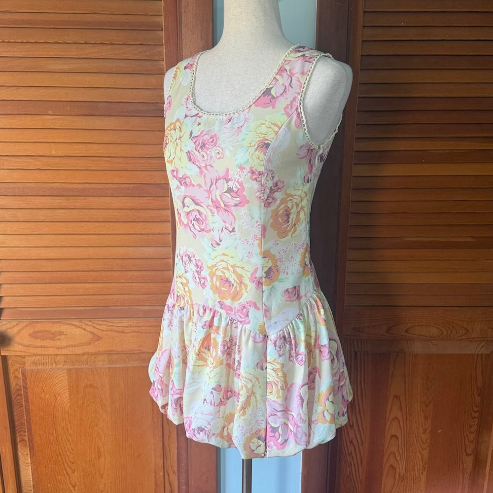 Liz Lisa J-fashion Jirai Kei Gyaru Harajuku Yellow Pink Rose Heart Dress XS