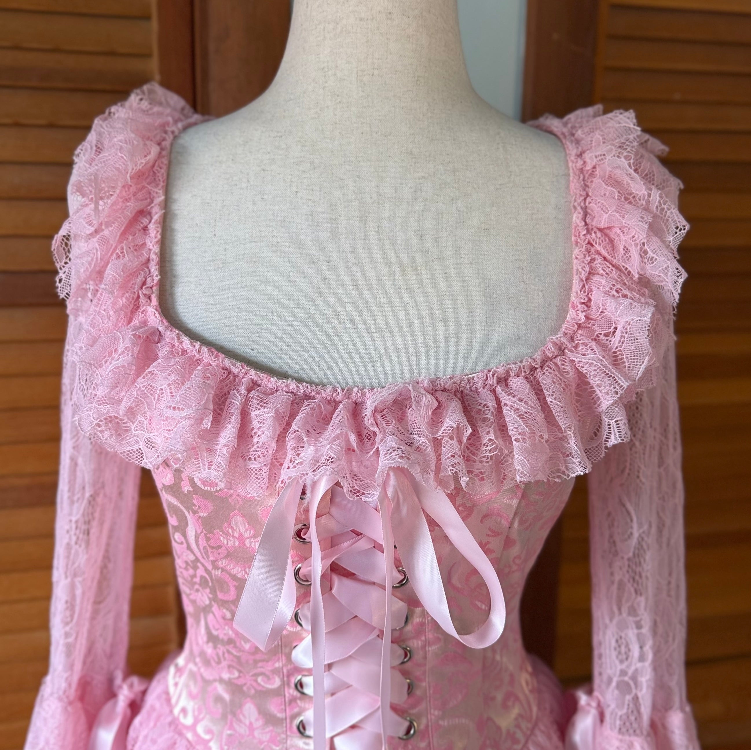 Dolls Kill Pastel Goth Victorian Marie Antoinette They'll Eat Cake Pink Dress
