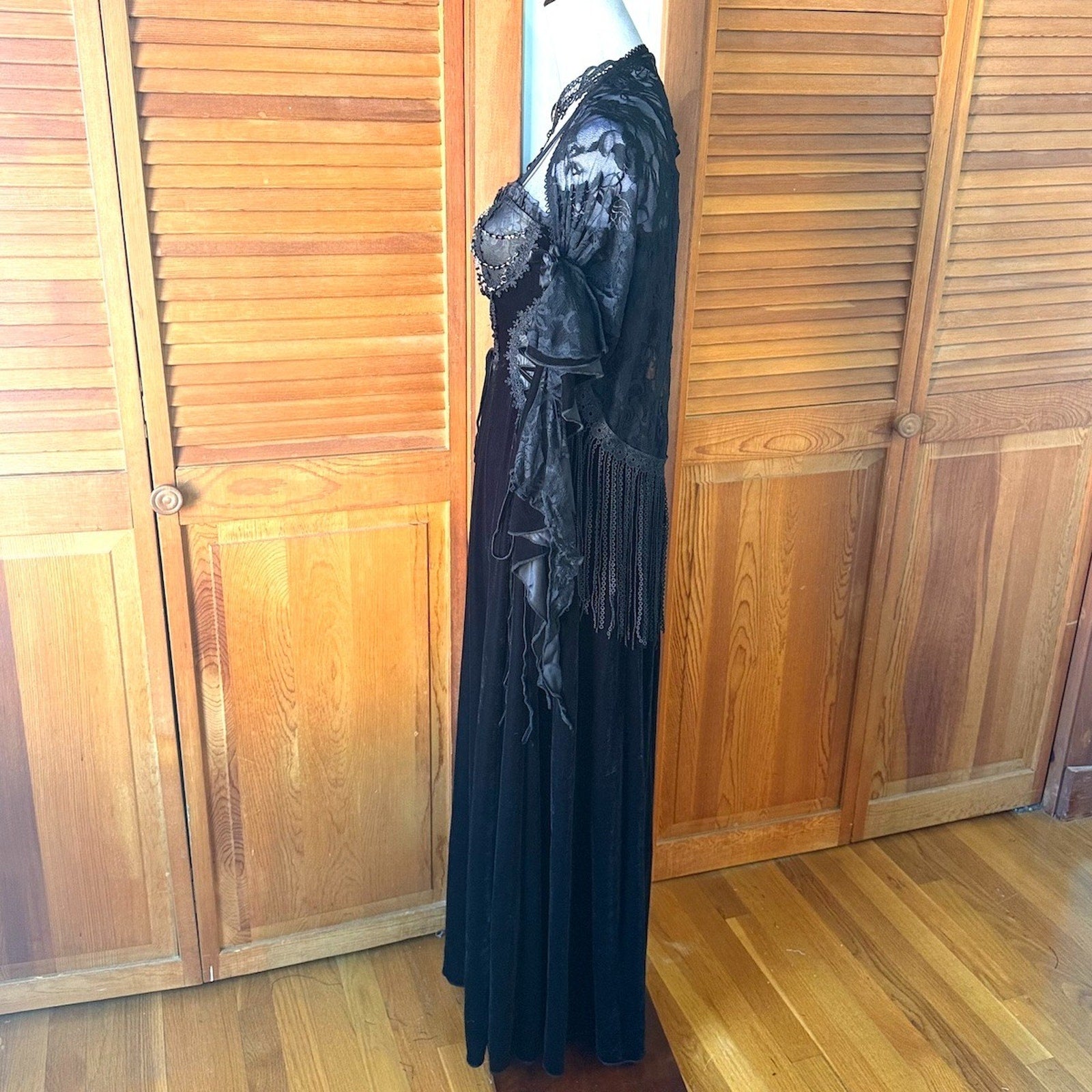 Devil Fashion Gothic Victorian Vampire In the Cover of the Night Black Dress