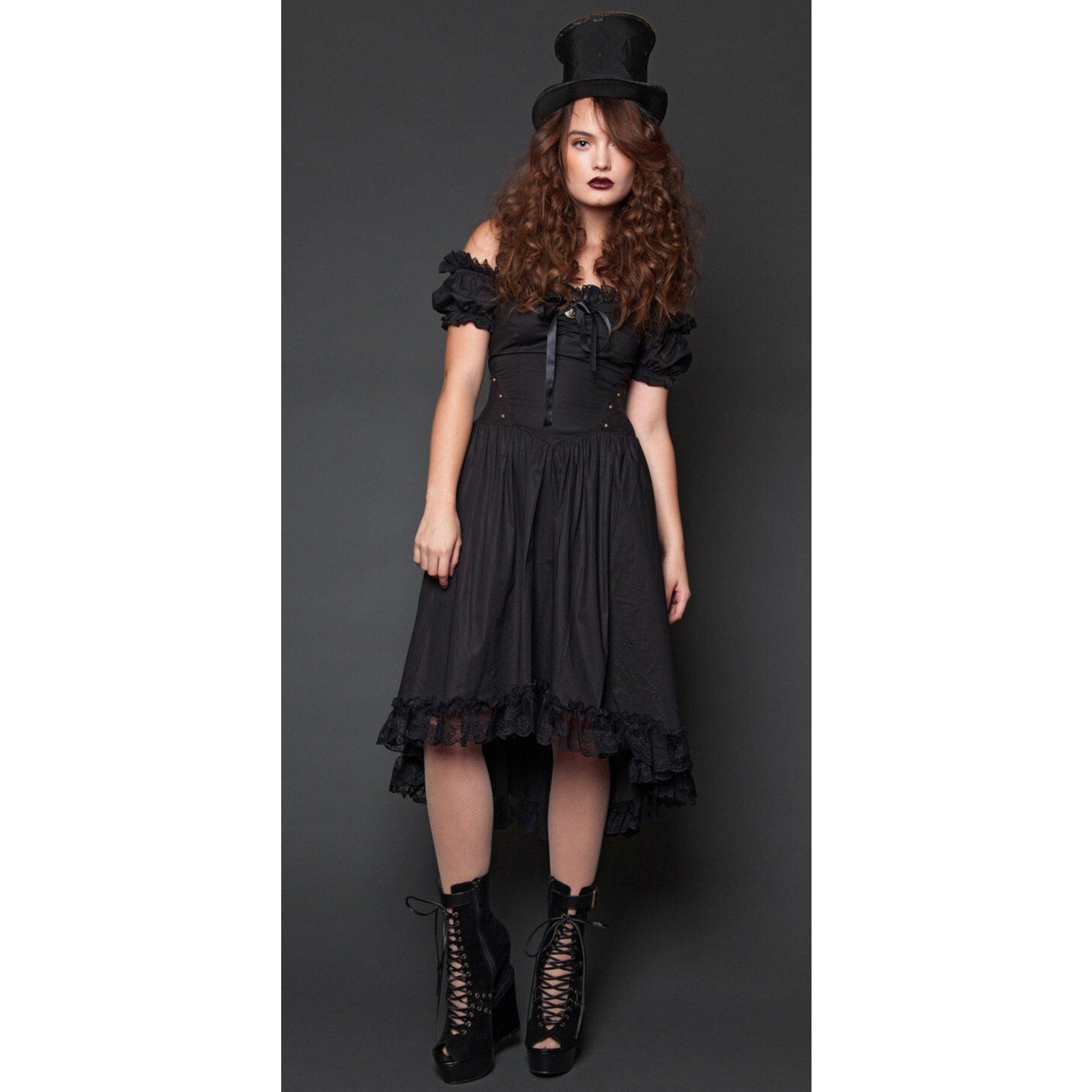 Vintage Lip Service Winchester Steampunk Victorian Gothic Lolita Fairy Dress XS