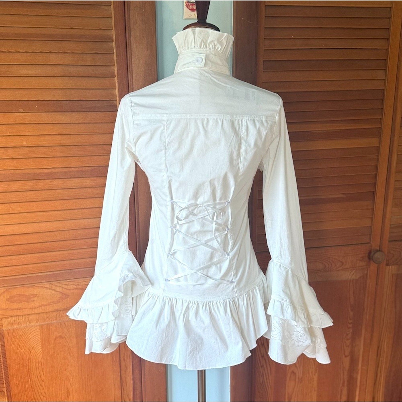 ACDC Rag Gothic Lolita EGL Aristocrat Ouji White Jabot Shirt S