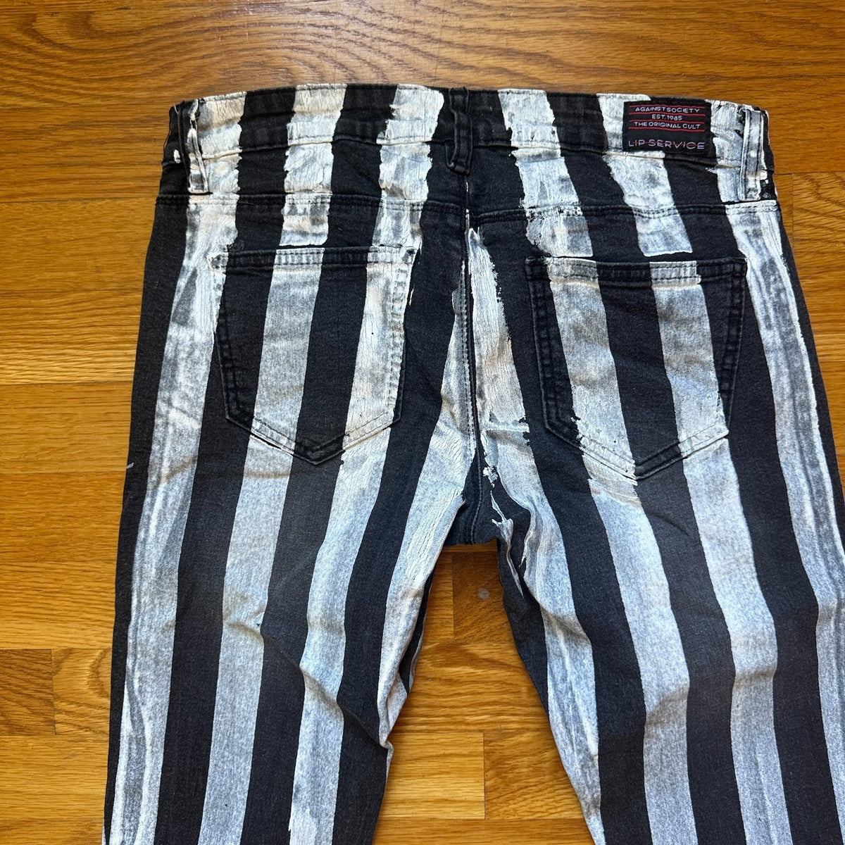 Vintage Lip Service Rare Goth Punk Steampunk Psycho Circus Y2K Pants 26