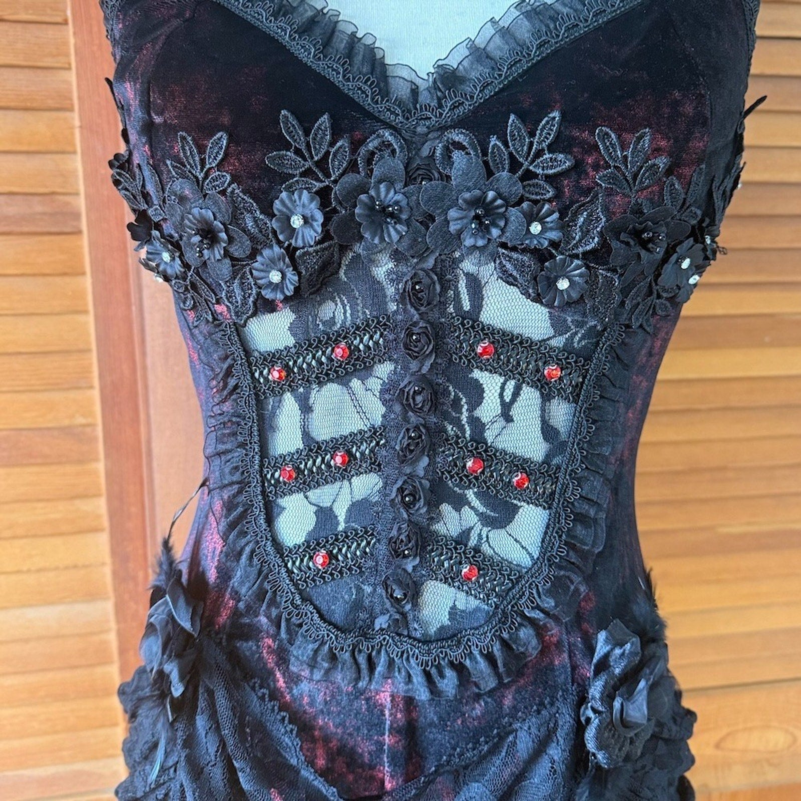 Devil Fashion Gothic Victorian Vampire Vkei Murderous Intents Velvet Dress