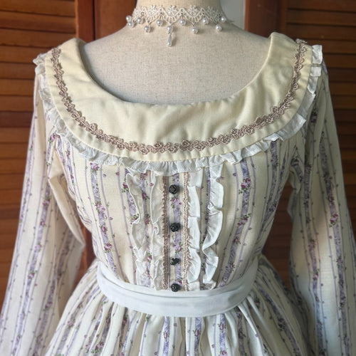 Axes Femme J-fashion Kawaii Victorian Dolly Himekaji Ivory Carousel Dress M