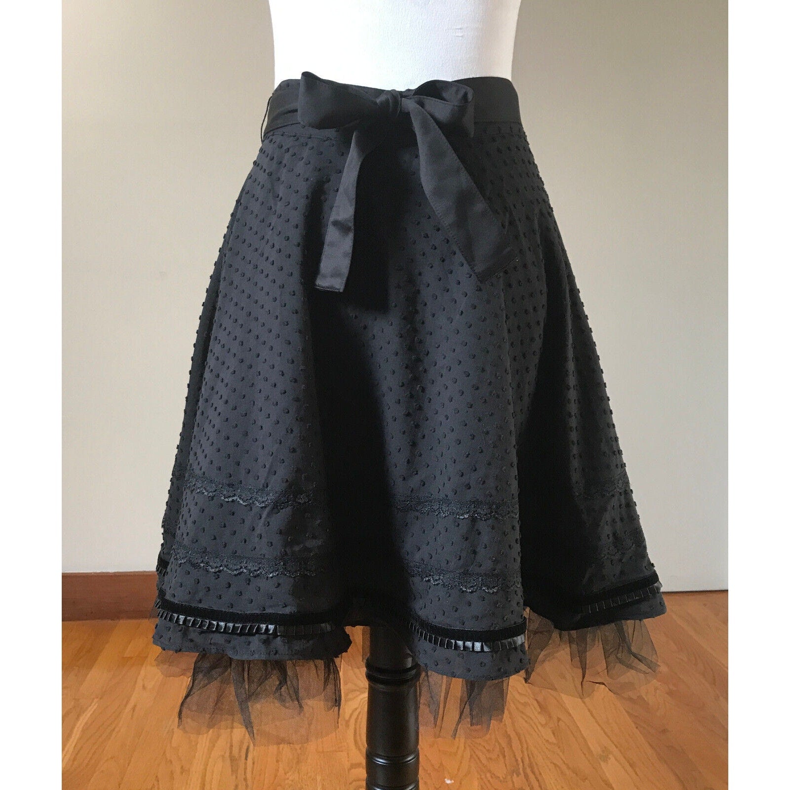 Lip Service Vintage Devil Dolls Goth Victorian Retro Maid Black Apron Skirt