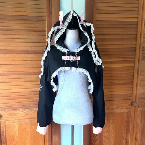 ACDC Rag J-Fashion Gyaru EGL Punk Bunny Heart Cross Bows Hoodie Jacket