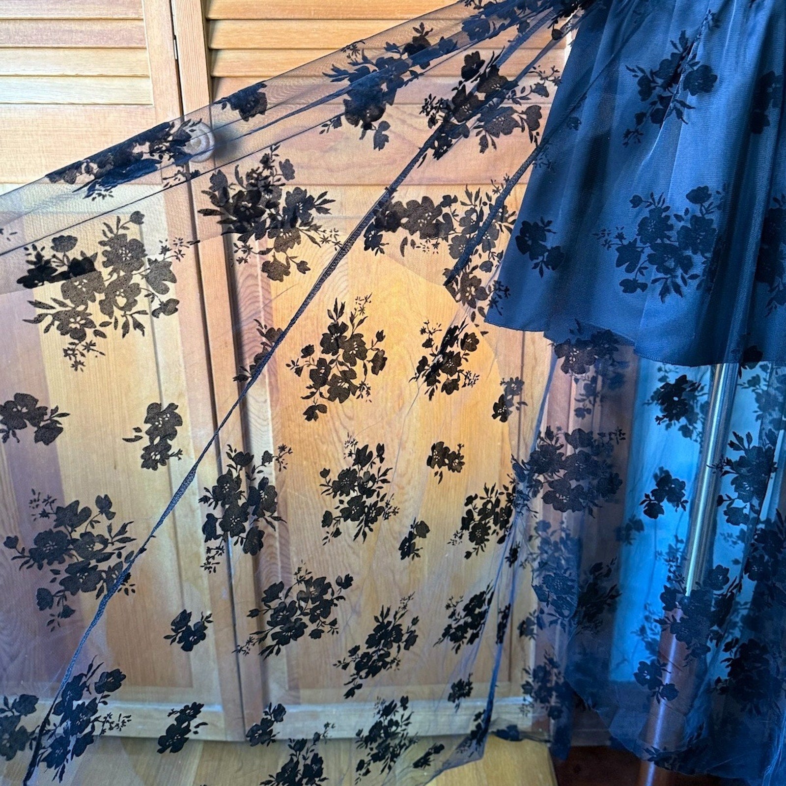 Gothic Victorian Vkei Dark Fairycore The Fairest Fairy Black Lace Over Dress