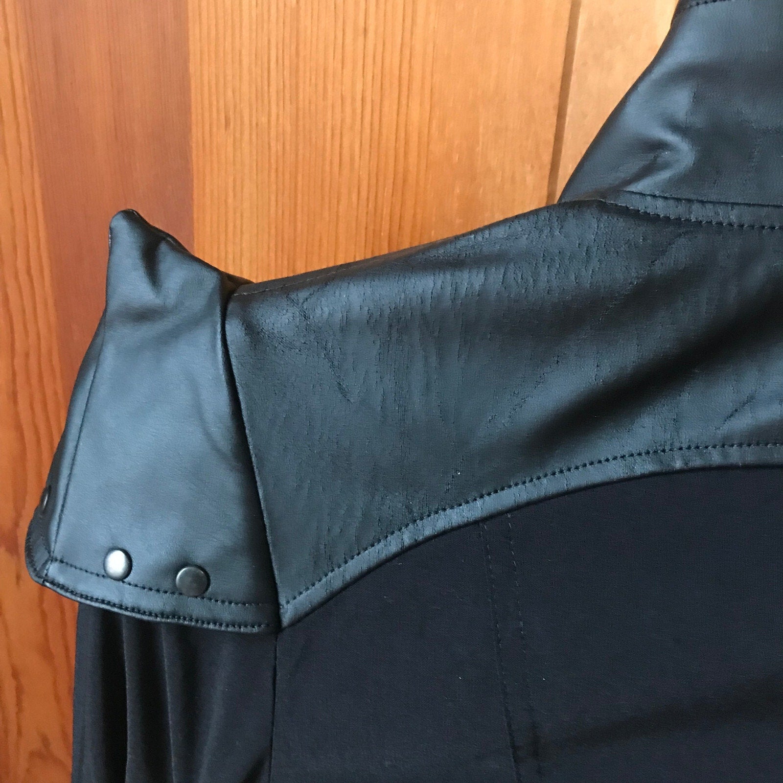 Vintage Lip Service Cyber Sniper Goth Punk Black Military Jacket XS
