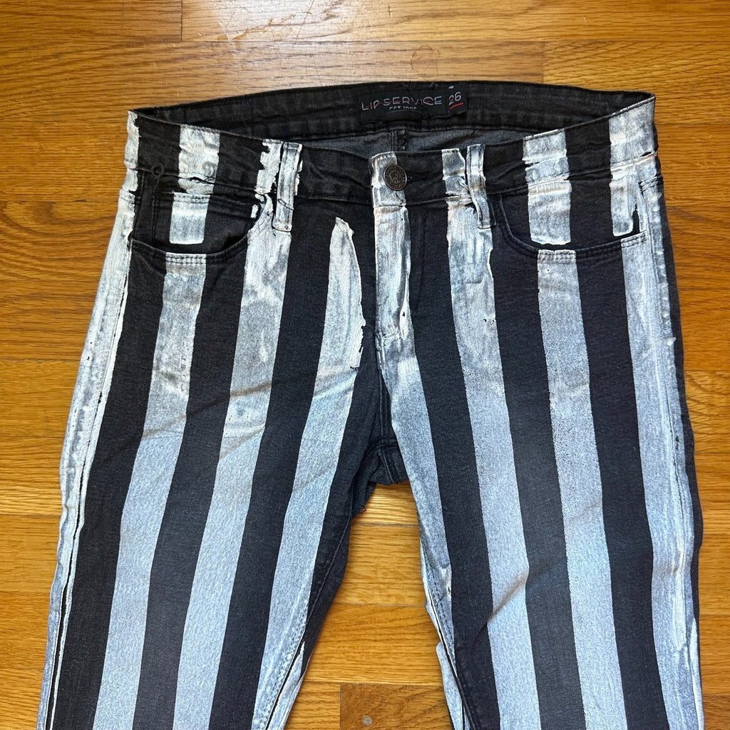 Vintage Lip Service Rare Goth Punk Steampunk Psycho Circus Y2K Pants 26
