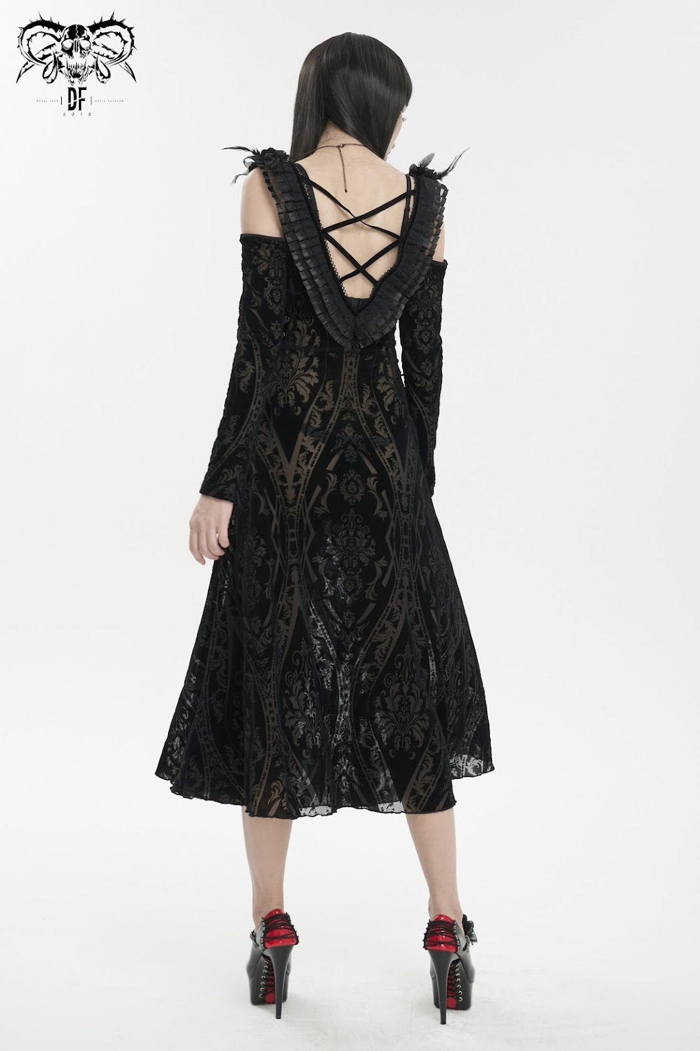 Devil Fashion Etherial Efflorescence Gothic Victorian Dark Fairycore Dress