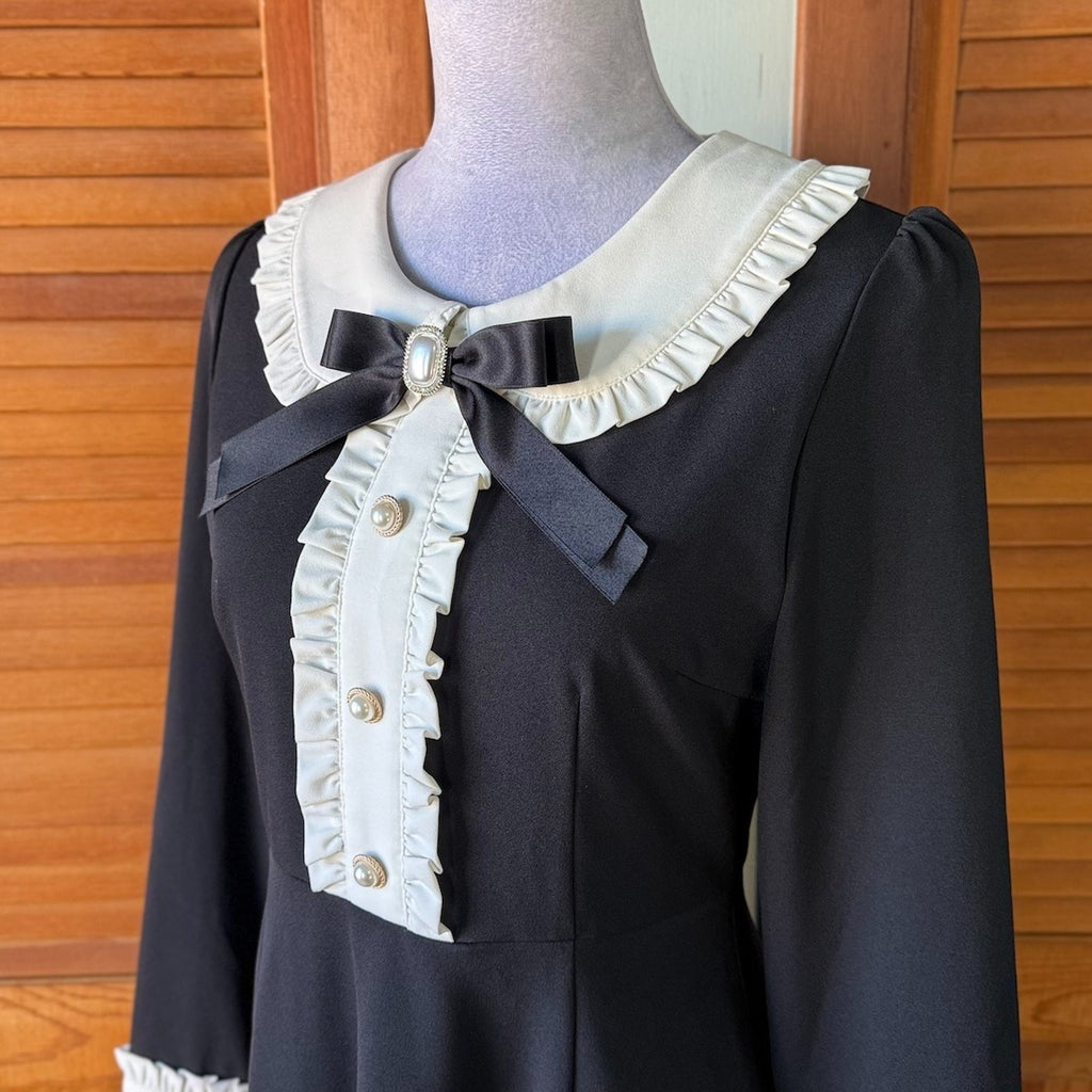 Ank Rouge J-fashion EGL Jirai Gyaru Wednesday Black Black & White Dress M